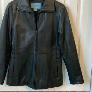 Women's Nine West Black Leather Jacket